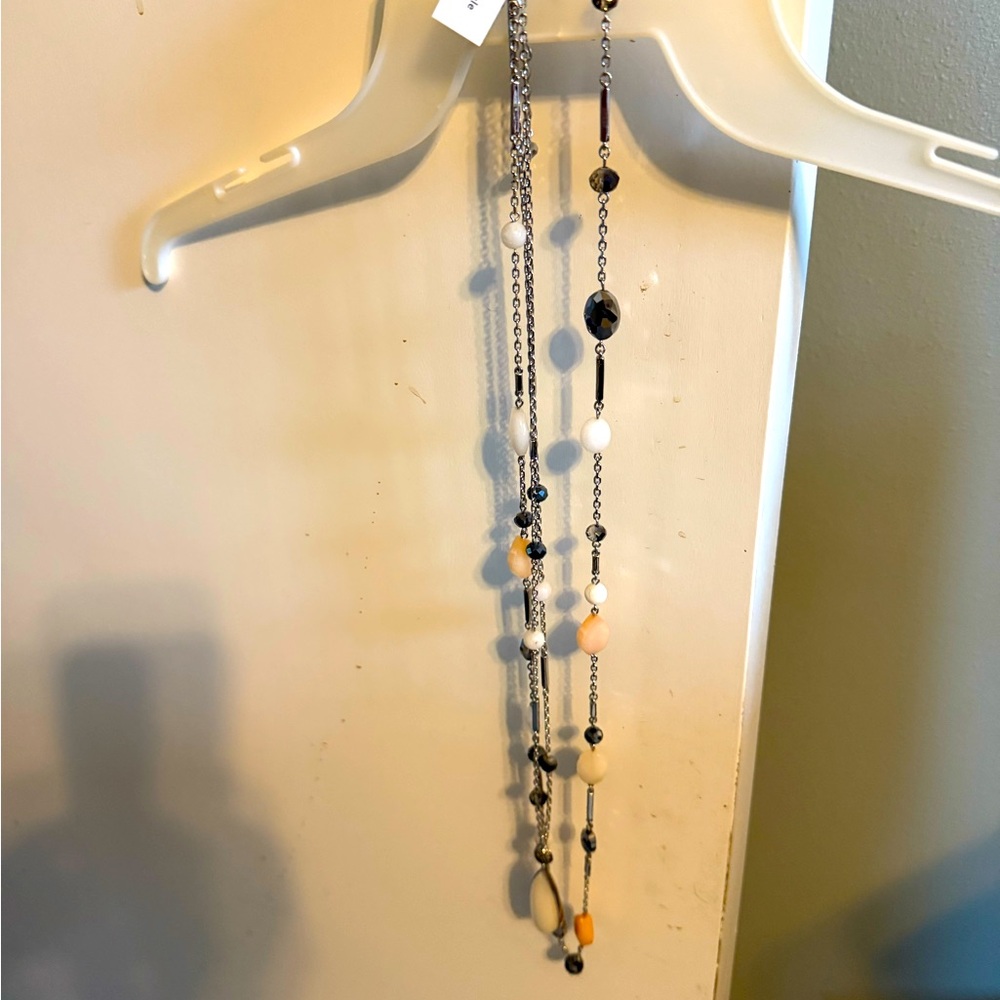 White House Black Market 32” beaded necklace